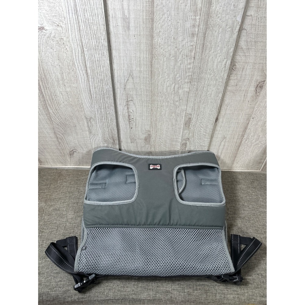 DogLemi Grey Mesh Pet Carrier Backpack Front Pack Adjustable Size 2XL XL